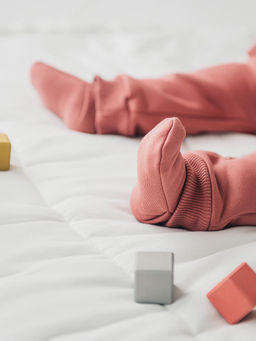 Носочки из футера Пепельная роза 0+