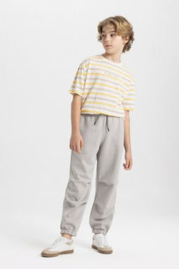 Erkek Cocuk Beli Pacas? Lastikli Cepli Basic Duz Jogger Esofman Alt?