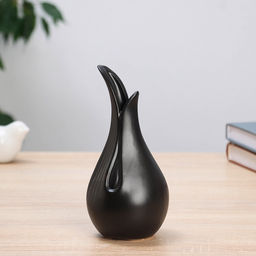 Ваза «Эллис», 17×8 см, керамика, чёрная