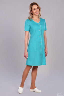 Халат женский 32 TC. Цвет: изумрудный - Стильб фото 2