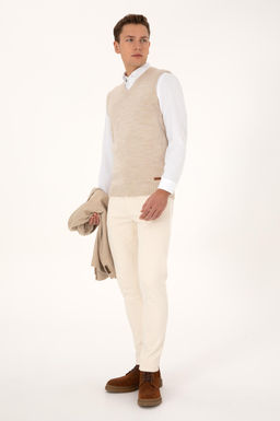 Erkek Koyu Bej S_veter - U.s. polo assn фото 4