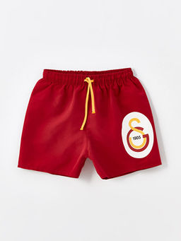 Bisiklet Yaka Galatasaray Bask?l? Erkek Bebek Y?zme Tak?m - Waikiki фото 3