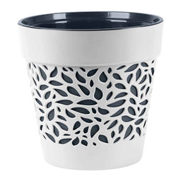 Кашпо Блоссом 8,3л Белый/Антрацит (уп.6)