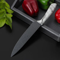 Нож-шеф Мрамор, лезвие 20 см - Доляна фото 3