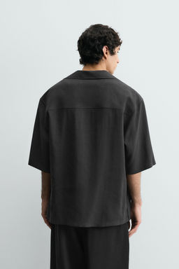 Рубашка Fluida Relaxed Fit черная