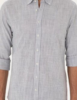 Рубашка узкого кроя с длинным рукавом Saks - Cacharel фото 6