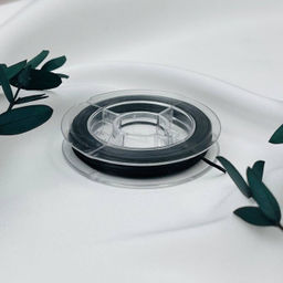 Резинка для браслетов черная (10 метров)