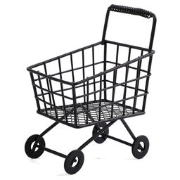 Миниатюра садовая Blumentag MET-089 Тележка металл 11.5 х 8 см 01 Черный