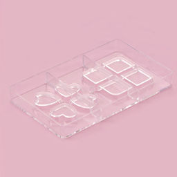 Форма для конфет и шоколада Мерси, 8 ячеек, 20?12?2.5 см, прозрачная