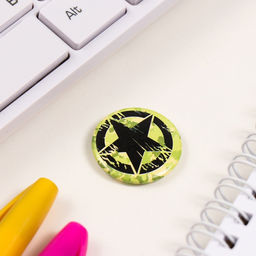 Набор значков на одежду, рюкзак, сумку Граната, 3 шт., d=25 мм, закатные, 7?7 см