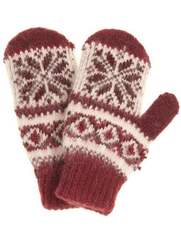Варежки детские "Орнамент" с вставкой 0603-8