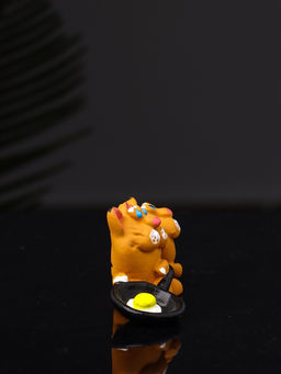 Фигурка полистоун «Два кота с яичницей», 3.2×7×2.6 см