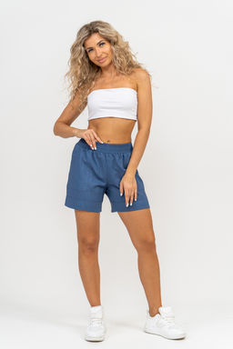 Шорты Натали 36781 из полиэстера с льном  фото 30