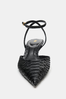 EMBOSSED SLINGBACK SHOES - Zara фото 5