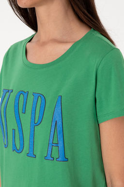 Kad_n A__k Ye_il Bisiklet Yaka Ti__rt Sepette S_rpriz _ndirim - U.s. polo assn фото 7