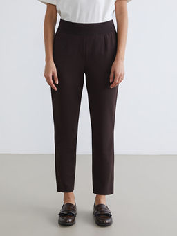 Beli Lastikli Krep Kad?n Pantolon