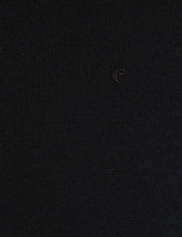 Черный базовый вязаный свитер с водолазкой узкого кроя - Cacharel фото 11