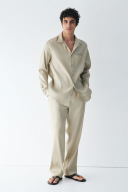 Camisa en mezcla de lino Easy Care Regular Fit - H&m фото 9