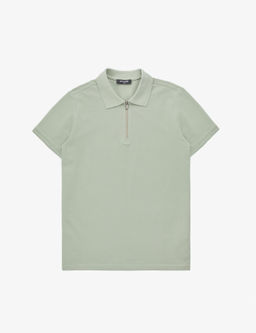 _a_la Slim Fit %100 Pamuk K_vr_lmaz Polo Yaka Basic Ti__rt