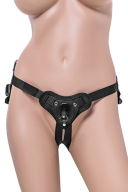 Трусики для страпона TOYFA RealStick Strap-On Abigail, экокожа, черные