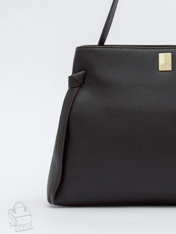 Сумка женская кожаная 1026-1MP coffee Polina&Eiterou