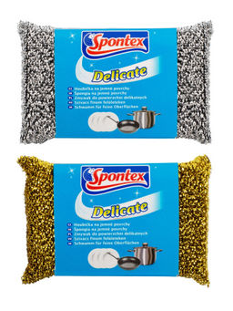 Губка DELICATE металлизированная 1шт