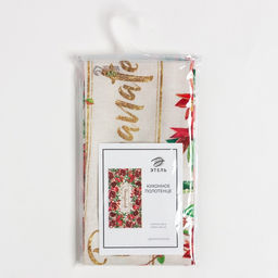 Полотенце Этель Гранаты 40х73 см, 100% хл, саржа 190 гр/м2  фото 5