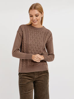 джемпер женский хлопковый с объёмным узором - Glenfield фото 6