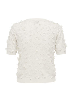 Pembe Uc Boyutlu Cicek Detayl? ve Tullu Triko Bluz TWOSS26BZ00128 - Trendyolmilla фото 12