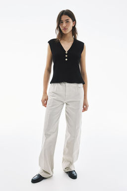 Top de canale con botones - H&m фото 2
