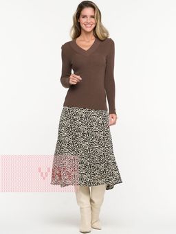 Джемпер женский 5232-41291. 34 т.коричневый