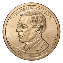 1 доллар 2013 года P Вудро Вильсон 28-й президент США