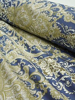 Сатин Восточная магия цв.джинсово-фиолетовый, ш.2.5м, хлопок-100%, 115гр/м.кв