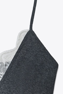 LACE STRAPPY TOP - Zara фото 7