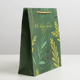 Цена за 2 шт. Пакет подарочный ламинированный, упаковка, Present with love, ML 21×25×8 см