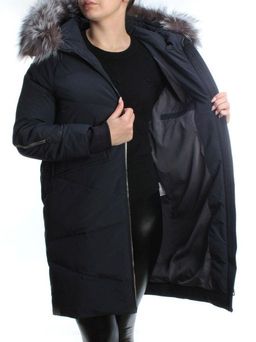CU-19056 DK. BLUE Пальто женское зимнее CUTEELF (200 гр. холлофайбера) - Фабричный китай фото 9