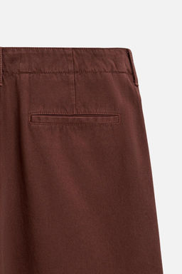 TWILL TEXTURED CHINO TROUSERS - Zara фото 9