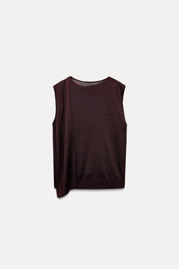 KNIT TOP WITH GOLDEN APPLIQUE - Zara фото 6