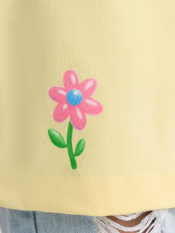 Футболка женская Mark Formelle желтая с принтом  фото 6