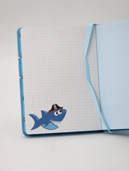 Блокнот (B6) "Shark captain", blue (18.5*13)