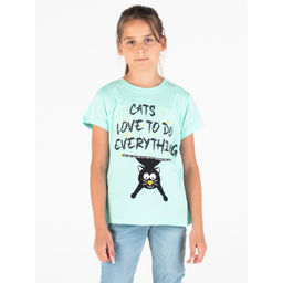 Футболка Подростковая Шалунья Ментоловый