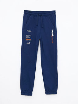 Beli Lastikli Bask?l? Erkek ?ocuk Jogger E?ofman Alt?