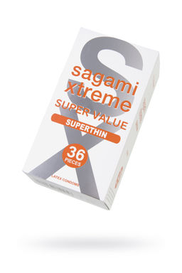 Презервативы Sagami, xtreme, 0.04, латекс, 19 см, 5,4 см, 36 шт.  фото 2