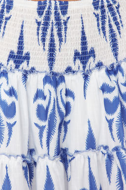 Mavi Gipeli Etegi F?rf?rl? Keten Gorunumlu Mini Dokuma Etek TWOSS24ET00175 - Trendyolmilla фото 5