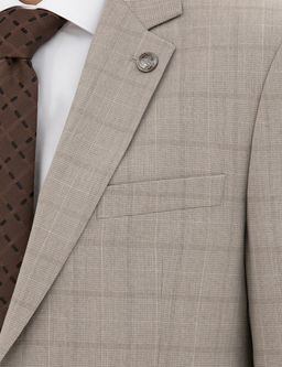 A__k Kahverengi Slim Fit Tak_m Elbise