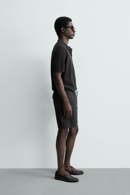 POLO PUNTO C??AMO - ALGOD?N / Marr?n