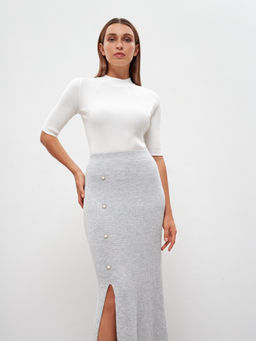 Conso/KUM 220658 - light grey Юбка женская фото 9