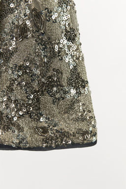 SEQUIN AND BEADED EMBROIDERED KIMONO - Zara фото 8