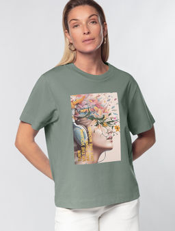 VILATTE / Футболка из премиального хлопка с авторским принтом