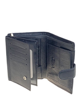 Кошелек-органайзер мужской из натуральной кожи, цвет черный - Greta фото 2